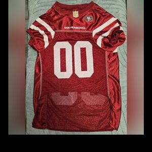 NFL Red 49ers Dog Jersey Size L/XL Like New